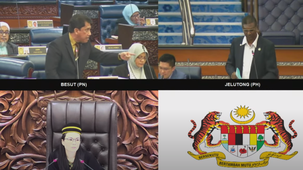 Rayer and Zulkifly withdraw insulting remarks in Dewan Rakyat - Screenshot taken from Parliament YouTube channel. 