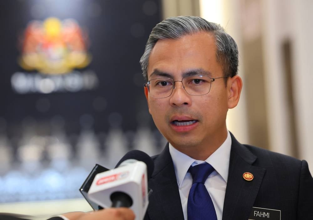 Communications and Digital Minister Fahmi Fadzil - Photo by Bernama