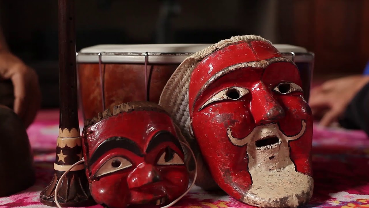 The masks of Awang Batil. Picture from Internet.