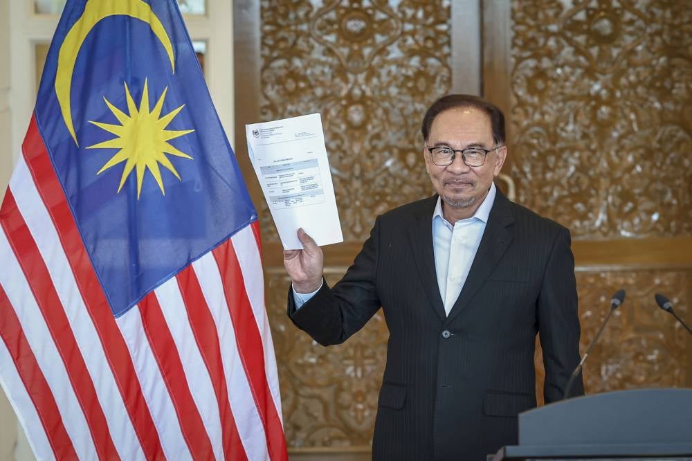 Anwar Ibrahim. Photo by Bernama