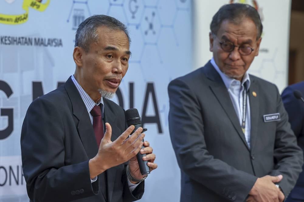 In a special press conference at the Health Ministry, Datuk Seri Dr Dzulkefly Ahmad addressed public concerns about the rise in the number of Covid-19 cases in Malaysia. - Photo by Bernama