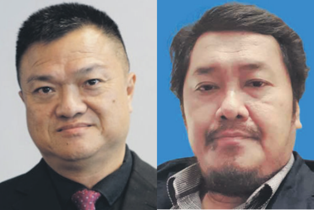 Wong (left), Mazlan (right)
