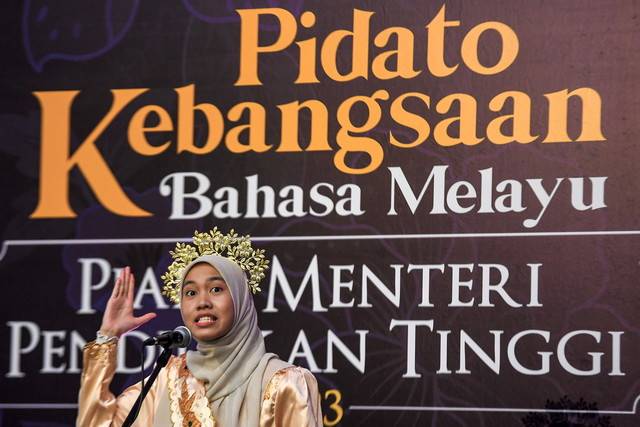 The high economic value of a language depends on the internal strength of the people of that country to elevate their own language. - BERNAMA FILE PIX