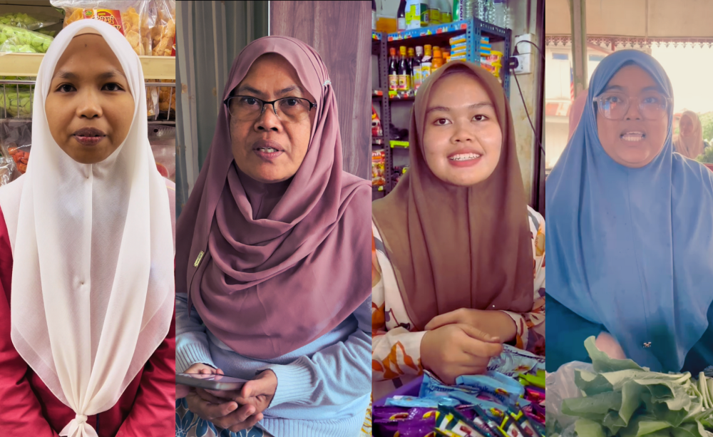 From left: Aisyah, Rini, Siti Zulaiha and Atikah.
