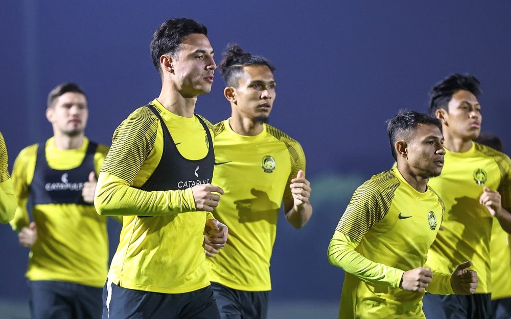 Dion Cools (left) during a training session recently. - FILE PIX