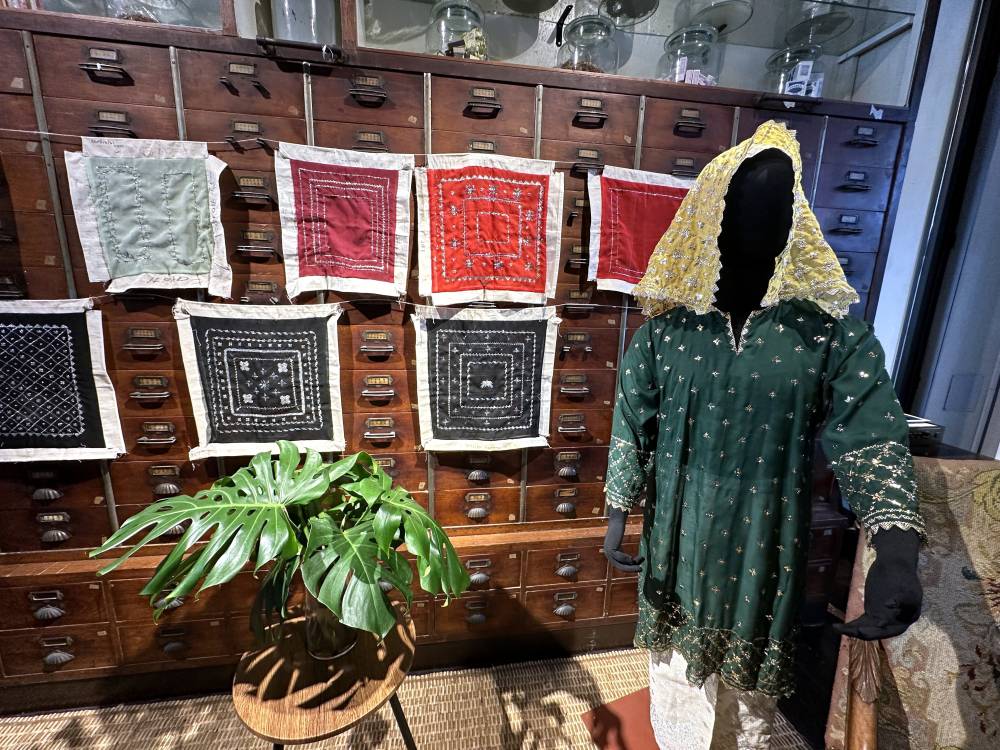 Among the art collection at Brooke Museum. Photo by Bernama