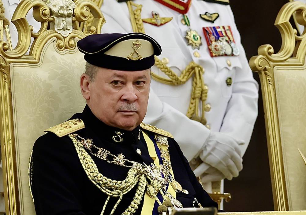 His Majesty Sultan Ibrahim of Johor was sworn in today as the new King of Malaysia in a ceremony steeped in tradition at Istana Negara. - Photo by Bernama