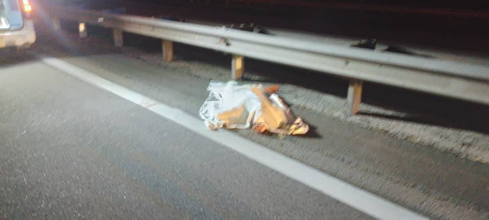 A man, suspected of being an escaped detainee, was involved in a road accident and died at the scene.