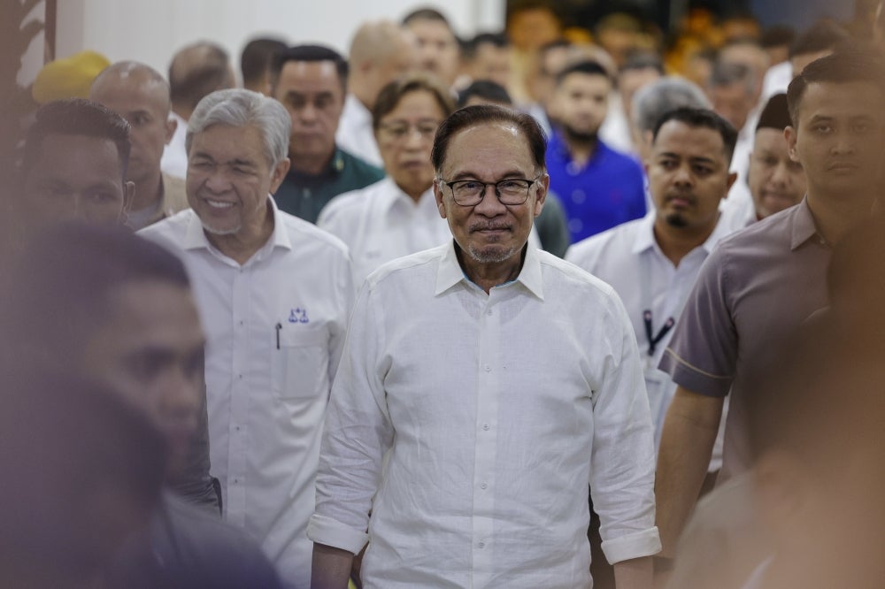 Prime Minister Datuk Seri Anwar Ibrahim attends the Unity Government National Convention at the World Trade Centre. Bernama FILE PIX