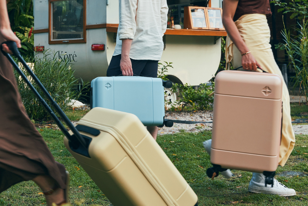 A luggage collection that features a stunning fusion of style and functionality.