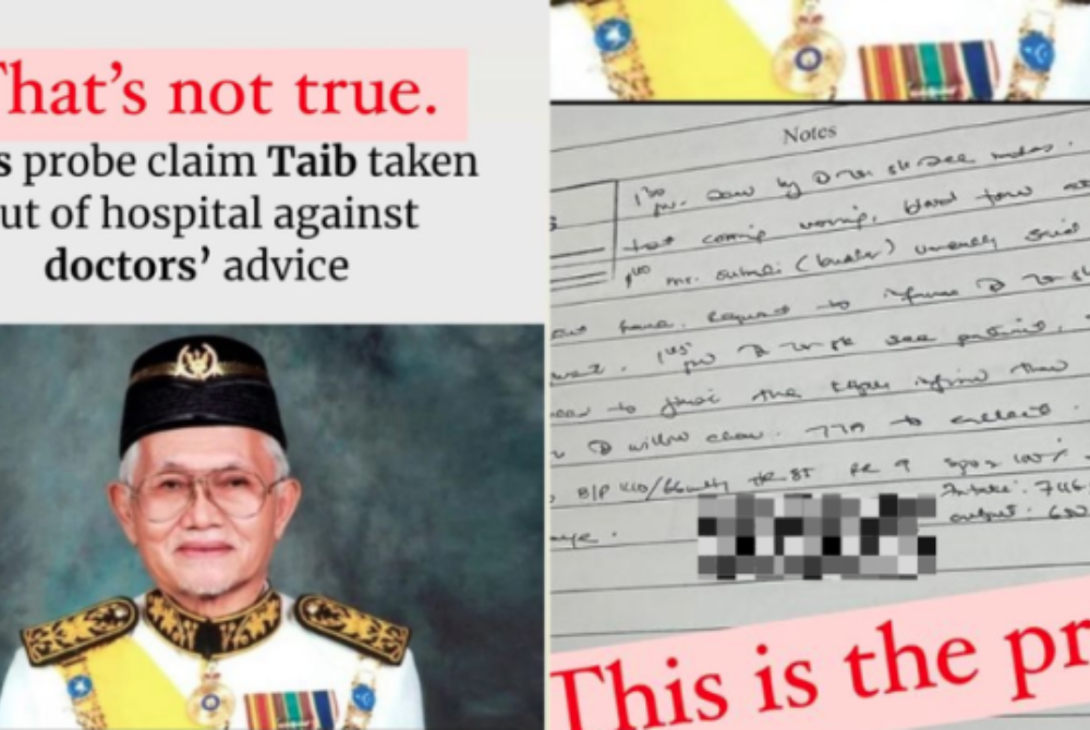 Toh Puan Raghad Kurdi Taib has denied taking her husband, former Sarawak Yang di-Pertua Negeri Tun Abdul Taib Mahmud, out of hospital against the advice of doctors. - Pic from Raghad Kurdi Taib's Instagram