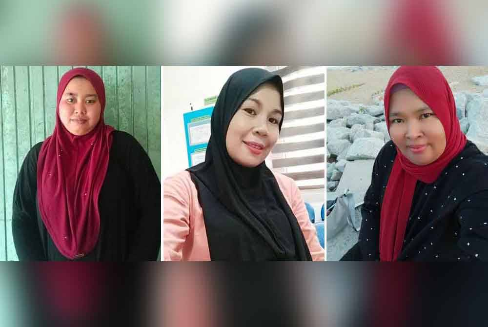 From left: Zawanis, Nor Halyna and Siti Norizan.