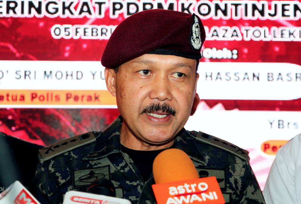 Perak Police chief Datuk Seri Mohd Yusri Hassan Basri - Photo by Bernama