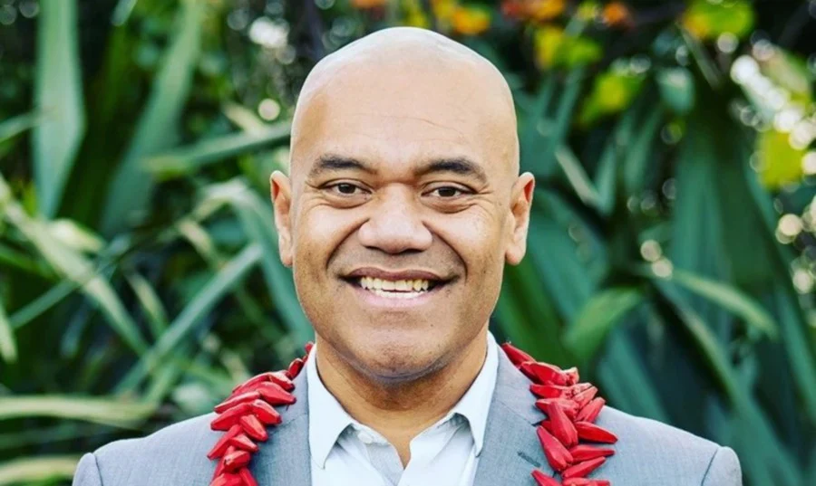 Efeso Collins collapsed during a “Water Run” in Auckland held for ChildFund, which brings clean drinking water to children in the Pacific. - Pic credit Facebook faasoa.faanana