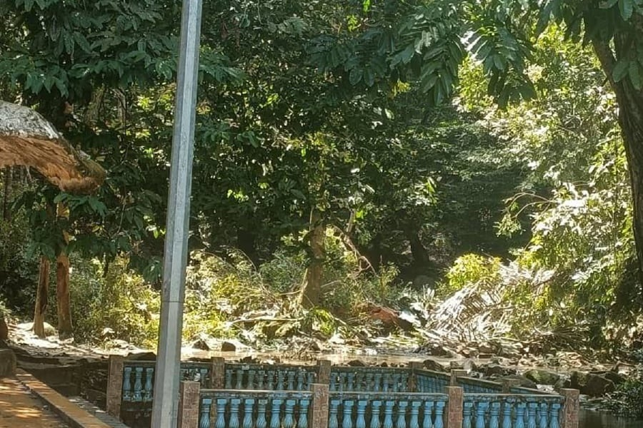 A four-year-old boy died at the spot while his nine-year-old sister suffered injuries and was rushed to the Tuanku Ampuan Najihah Hospital in Kuala Pilah. Photo courtesy of the police.