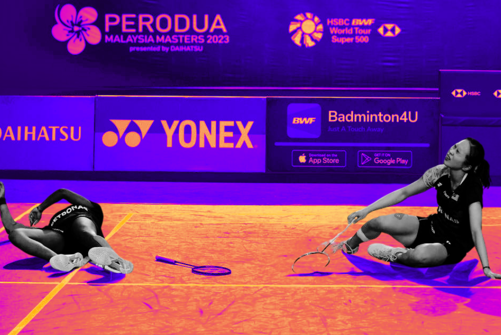 Having once stood proudly alongside Asian powerhouses, the national football team is gradually regaining its competitive edge. In stark contrast, Malaysian badminton faces a worrying downward trend. - Photo illustrated by Sinar Daily