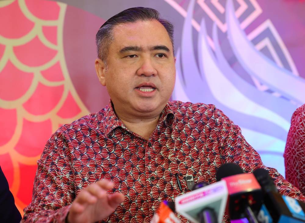 Transport Minister Anthony Loke during a press conference after the ministry’s Sua Kasih Madani programme today. - Photo by Bernama