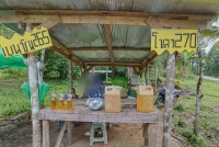 Petrol from Malaysia is sold openly and easily obtained in Southern Thailand