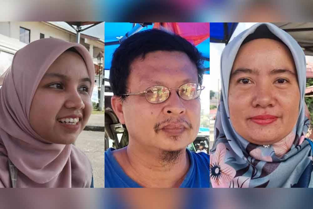 From left: Siti Asiah, Nasir, and Nurul Huda.