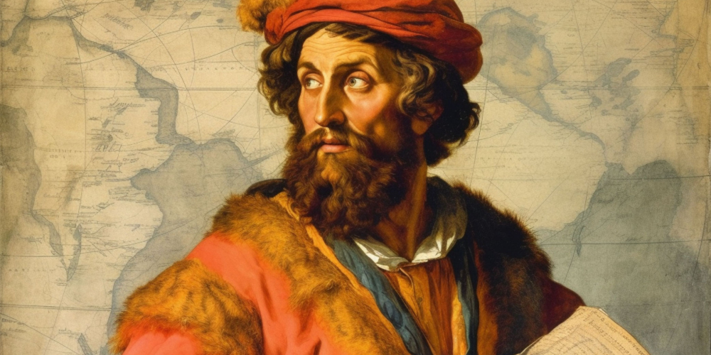 Potrait of Marco Polo (Photo from historyskills.com)