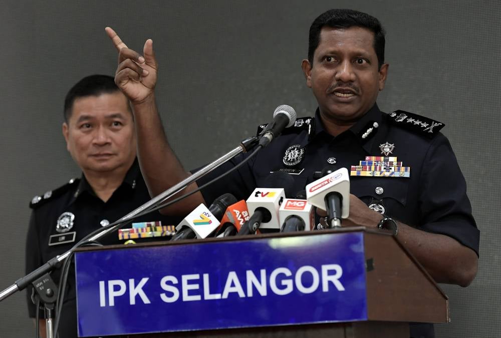 Selangor Police chief Datuk Hussein Omar Khan - Photo by Bernama