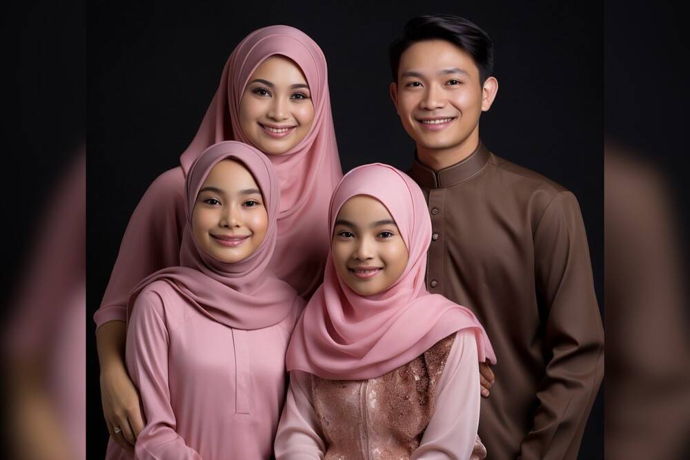 Dusty Pink. The image is generated by artificial intelligence (AI).