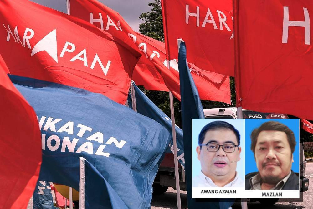 Malay voters could become kingmakers or the main determining factor in whether PH or PN wins the Kuala Kubu Baharu by-election on May 11. (Small image: Awang Azman (left), Mazlan)