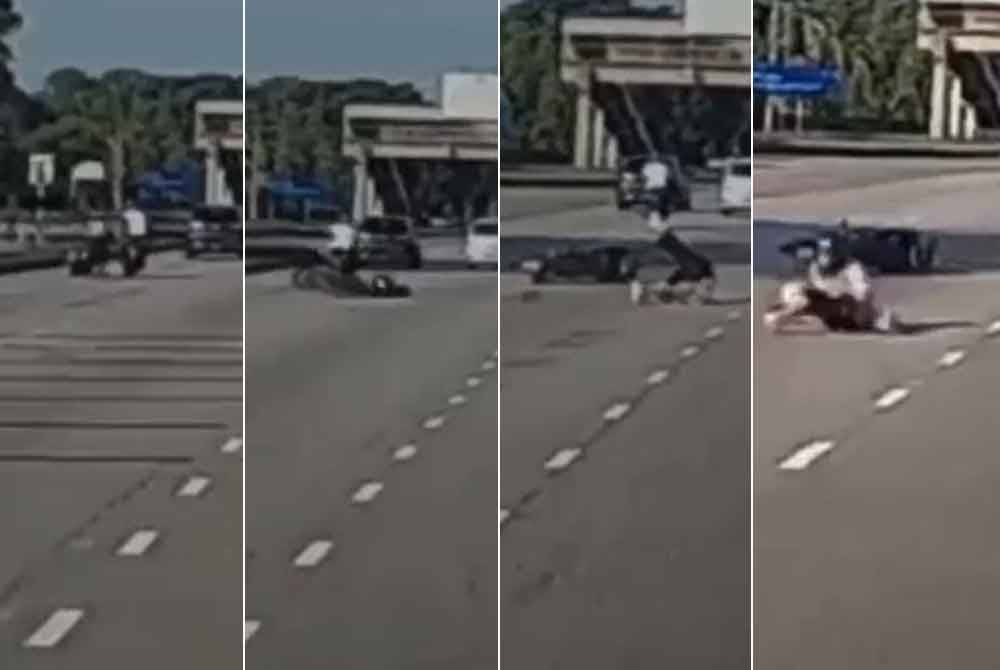 The victim suffered injuries to her hands, legs and left shoulder after falling on the road when her bag was snatched by the suspect who was on a motorcycle, near Sekolah Menengah Kebangsaan Perempuan Raja Zarina, Klang.