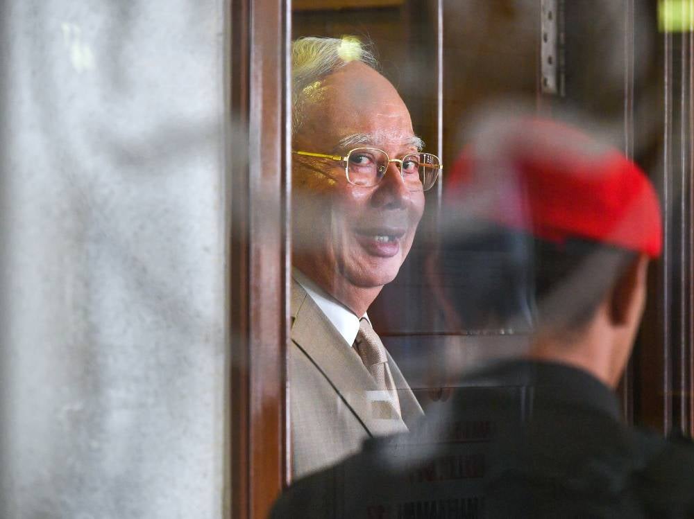 Najib attended the trial at High Court today. Photo by Bernama