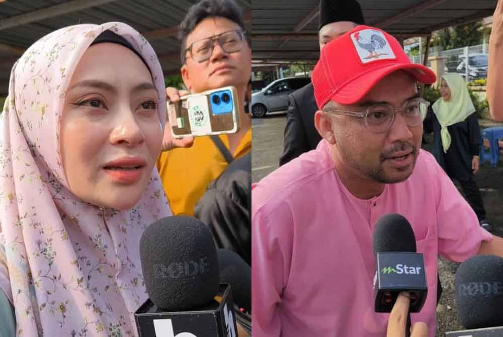 Adira (left) dan Datuk Red.