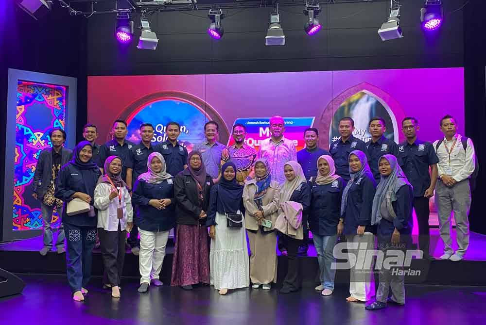 The Universitas Andalas delegation visiting the #QuranTime studio at Karangkraf Group Complex, Shah Alam. SINAR HARIAN/ROSLI TALIB