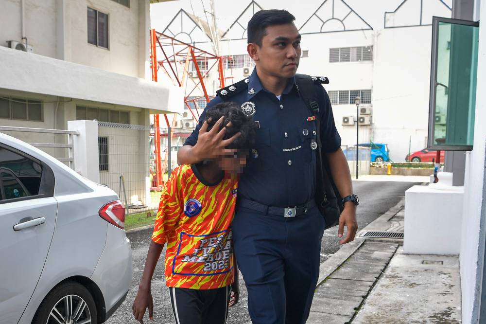 The youth together with two others, who are still at large, were charged with cruelty and causing pain to the cat by burning the animal on April 23 at 1.08pm. - Photo by Bernama