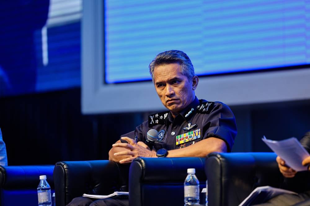 Bukit Aman Criminal Investigation Department director Datuk Seri Mohd Shuhaily Mohd Zain at the International Regulatory Conference titled 'Significance of Effective Policy, Regulatory, and Technological Solutions for a Safer Online Space', today. - Photo by Bernama