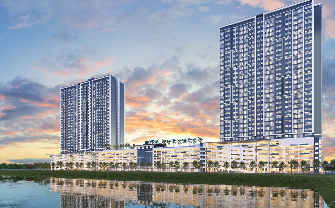 SkyRia at D’Island, Puchong, is among the featured projects for Emas Bling Bling, providing an exclusive opportunity to win a 999.9 Gold Bar.