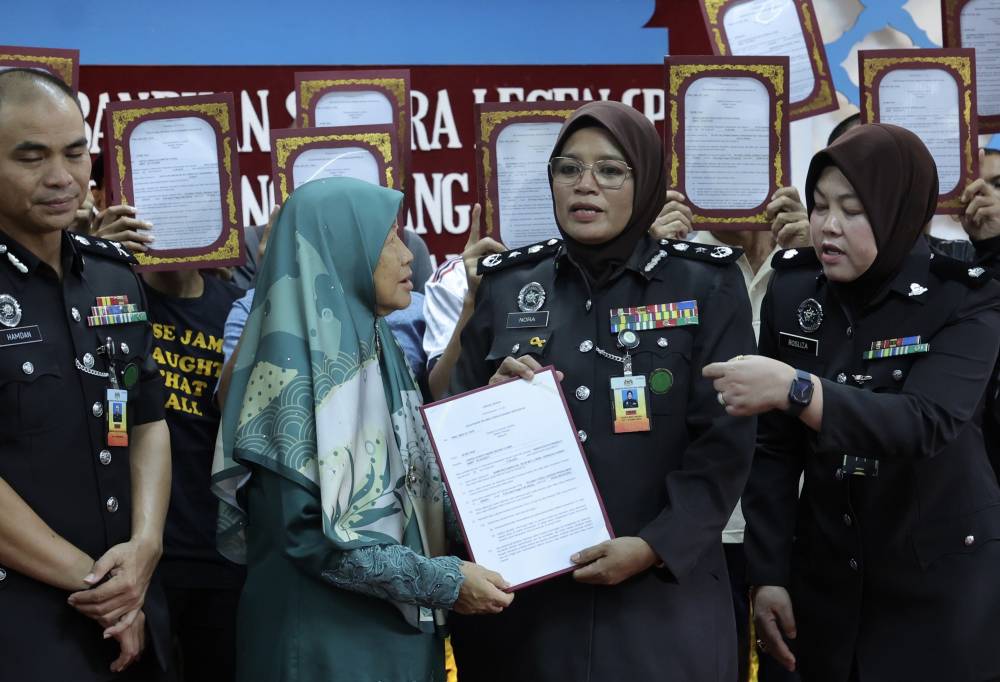 Sofea (not her real name), 65, who was chosen as the first person to be placed under house arrest under the Licensed Prisoner Release (OBB) programme in Sabah. Photo by Bernama