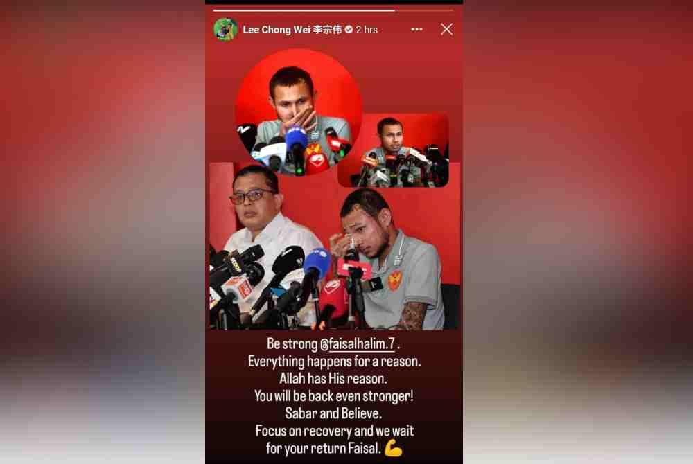 Screenshot of Lee's post. 