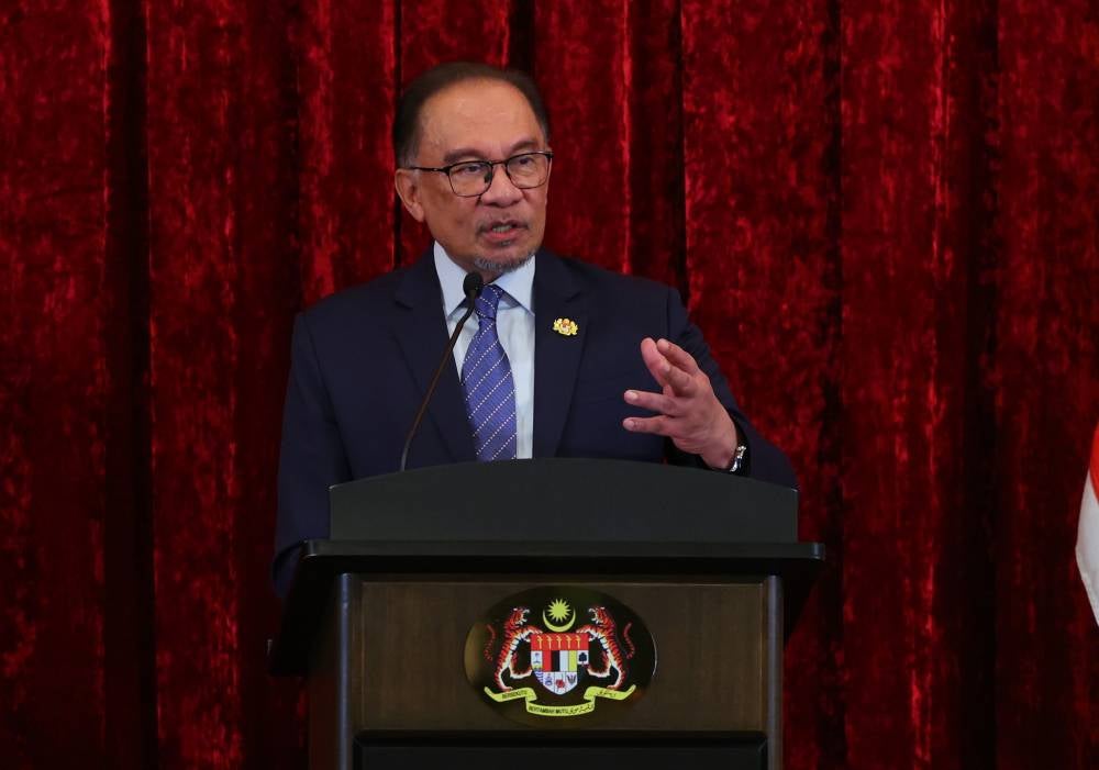 Anwar Ibrahim. Bernama FILE PIX