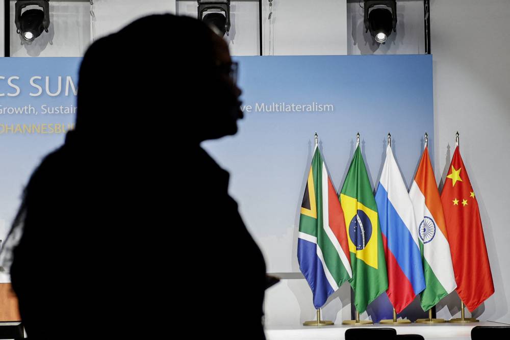 The BRICS countries, an acronym of the five members Brazil, Russia, India, China and South Africa, meet for three days for a summit in Johannesburg. - (Photo by Marco Longari / AFP)