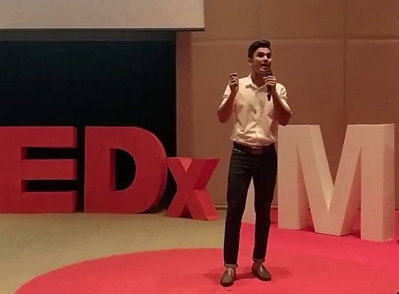 Rohingya refugee and social media influencer Prince. - Photo: YOUTUBE / TEDxIMU