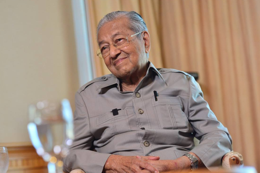 Tun Dr Mahathir Mohamad during an exclusive interview on Politics, Corruption and Possible Revenge: Fireside Chat with Tun Dr Mahathir Mohamad. (PHOTO BY ASRIL ASWANDI ABD SHUKOR)