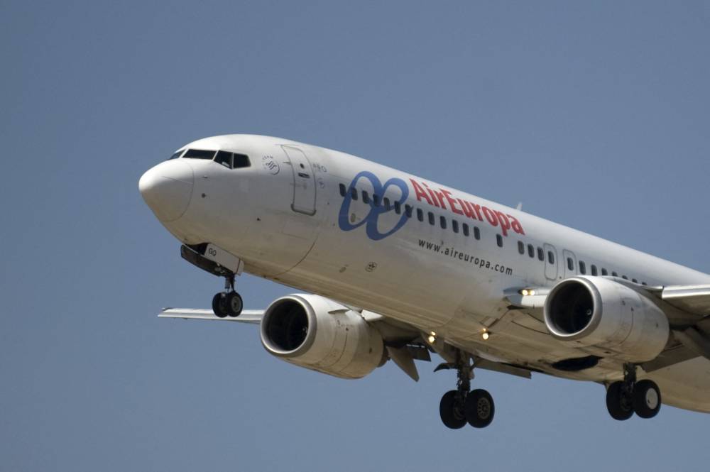 An Air Europa plane takes off from Malaga's airport on September 22, 2011 in Malaga. - File photo by AFP