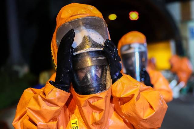 Hazardous Materials (Hazmat) Special Team. Photo for illustrative purposes only - BERNAMA FILE PIX