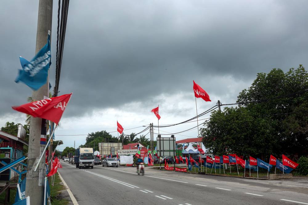 Registered voters in the Sungai Bakap state constituency will head to the polls tomorrow to elect a new assemblyman after 14 days of campaign period. - Photo by Bernama