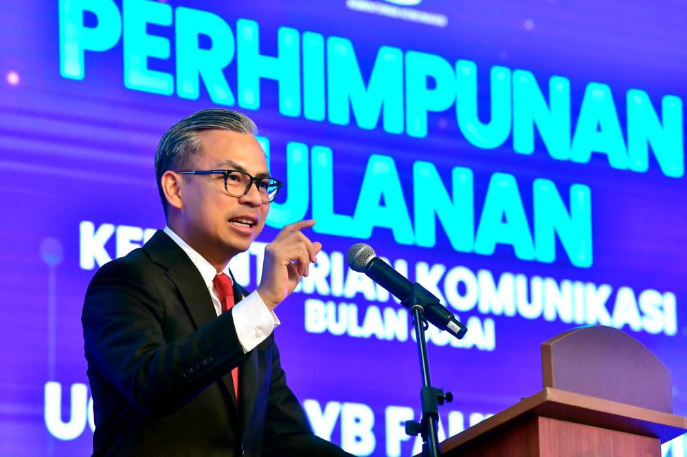 Fahmi Fadzil. Photo by Bernama