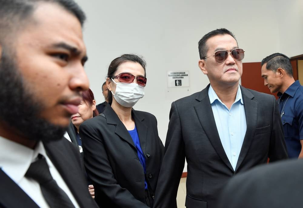 Chai (right) and wife Loh. Photo by Bernama