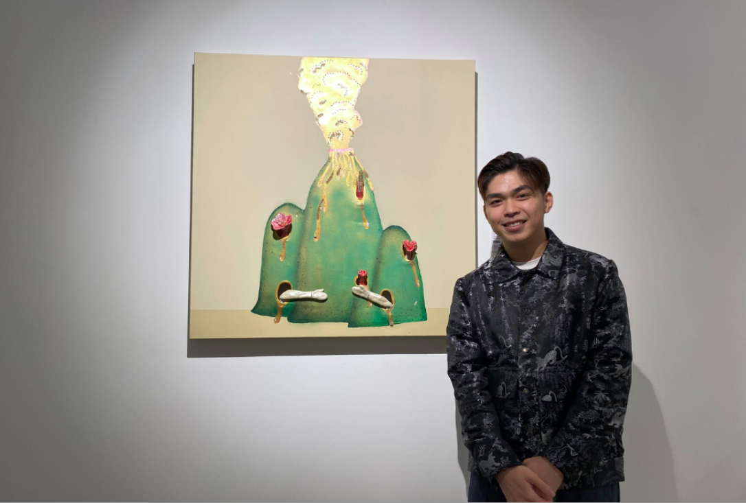 Gabriel Cheah with one of his creations.