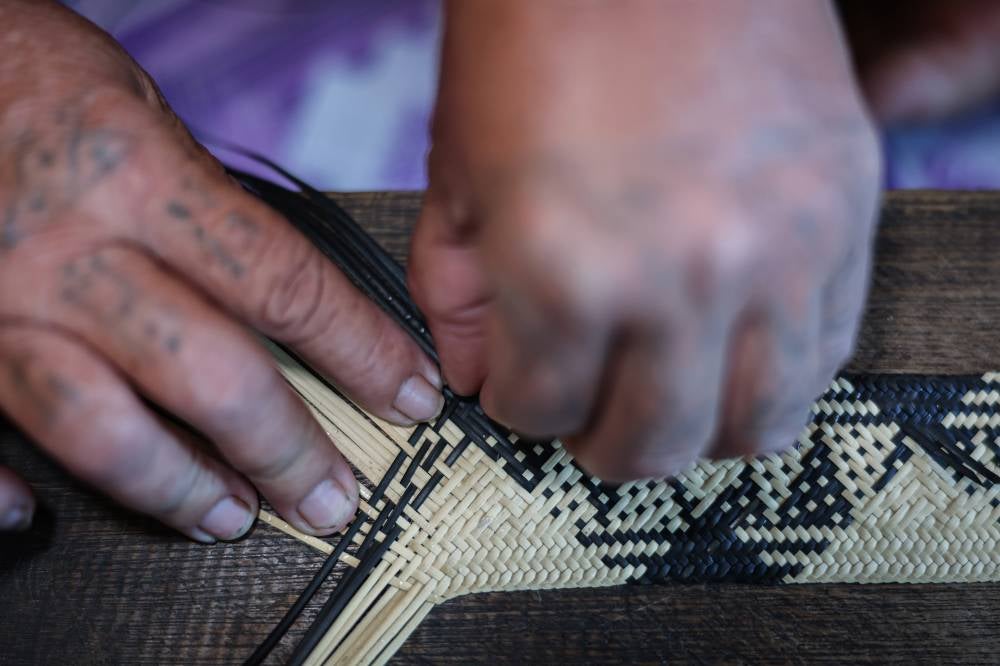Remote Sarawak village finds economic hope in rattan weaving - Photo by Bernama