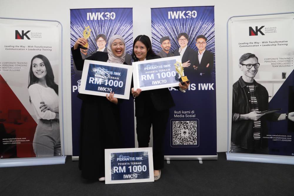 The winner of Peratis IWK, Lew Bay Sin and Naida Sofea Mohd Noorhazli said that the training and skills provided throughout the programme offered a new experience for all of the participants.