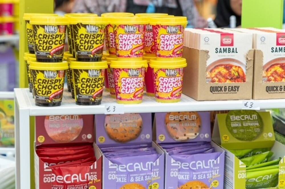 Some local food products displayed at Malaysia Fair 2024, held in the Netherlands.