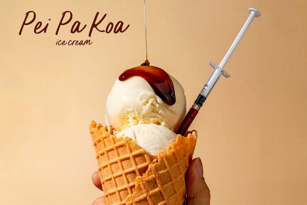 While creative at-home remedies may seem harmless, promoting cough syrup ice cream is both misleading and illegal, potentially endangering public health says experts. Photo source: Inside Scoop Picture